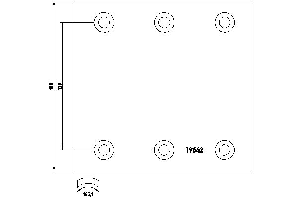 TEXTAR 1964201 Bremsbelagsatz, Trommelbremse