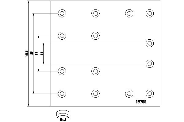 TEXTAR 1975804 Bremsbelagsatz, Trommelbremse