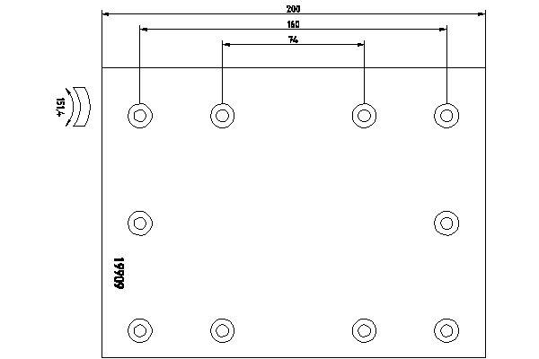TEXTAR 19909 Bremsbelag, Trommelbremse