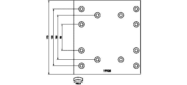 TEXTAR 19928 Bremsbelag, Trommelbremse