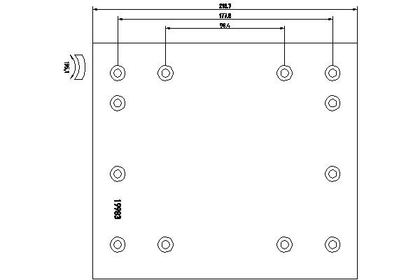 TEXTAR 19983 Bremsbelag, Trommelbremse
