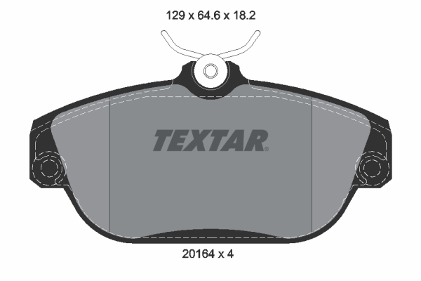 TEXTAR 2016402 Q+ Bremsbelagsatz, Scheibenbremse