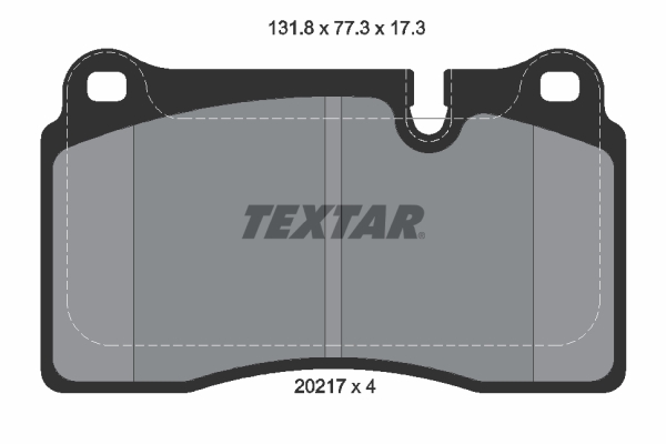 TEXTAR 2021701 Q+ Bremsbelagsatz, Scheibenbremse
