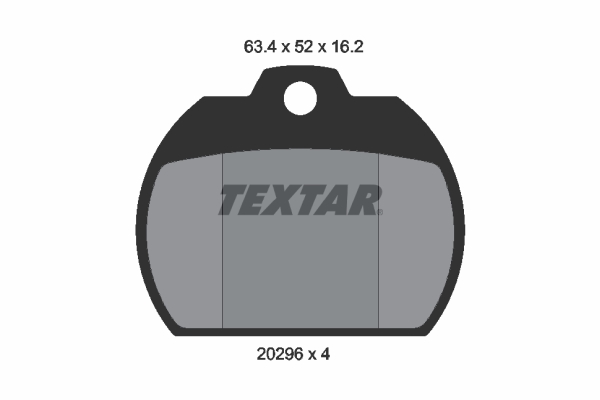 TEXTAR 2029602 Bremsbelagsatz, Scheibenbremse