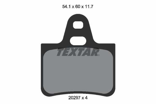 TEXTAR 2029703 Bremsbelagsatz, Scheibenbremse