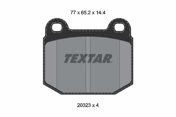 TEXTAR 2032306 Bremsbelagsatz, Scheibenbremse