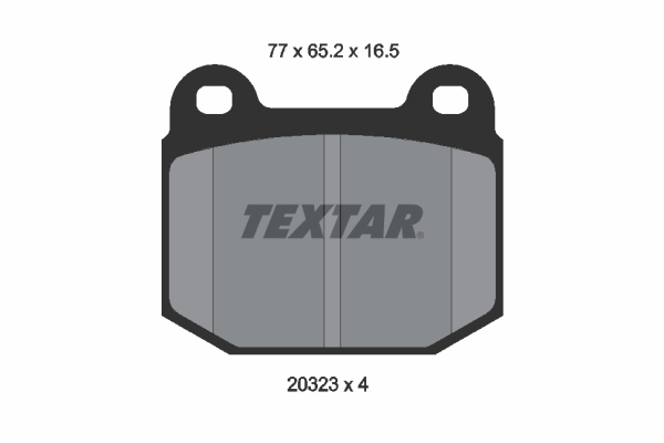 TEXTAR 2032303 Bremsbelagsatz, Scheibenbremse