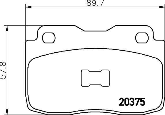 TEXTAR 2037501 Bremsbelagsatz, Scheibenbremse