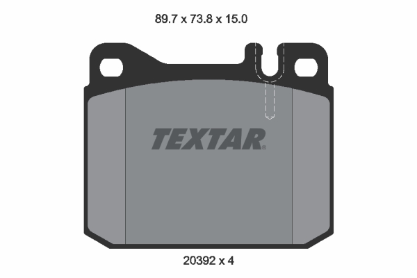 TEXTAR 2039204 Q+ Bremsbelagsatz, Scheibenbremse