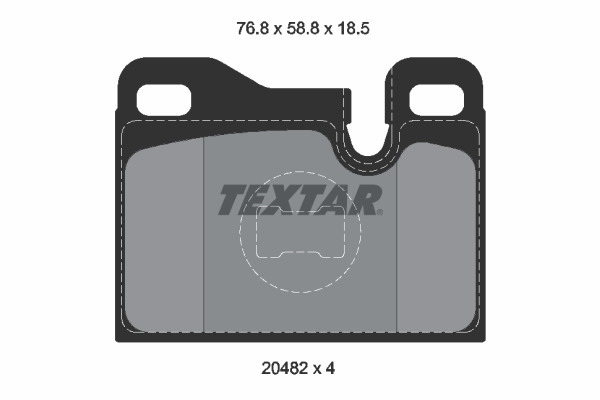 TEXTAR 2048203 Q+ Bremsbelagsatz, Scheibenbremse