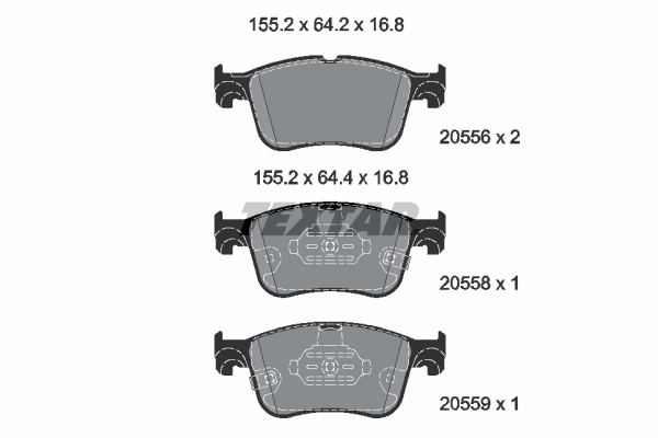 TEXTAR 2055601 Q+ Brake Pad...