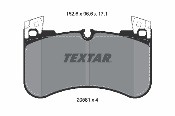 TEXTAR 2058101 Q+ Bremsbelagsatz, Scheibenbremse