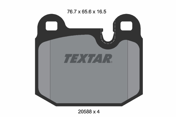 TEXTAR 2058805 Bremsbelagsatz, Scheibenbremse
