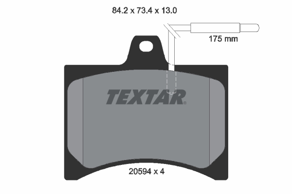 TEXTAR 2059403 Σετ τακάκια,...