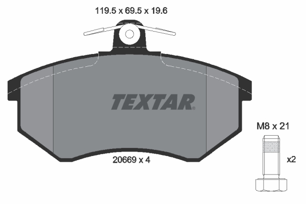 TEXTAR 2066921 set placute...