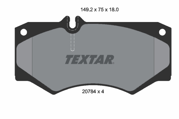 TEXTAR 2078401 Q+ Bremsbelagsatz, Scheibenbremse