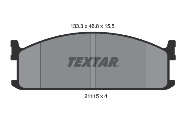 TEXTAR 2111501 Bremsbelagsatz, Scheibenbremse