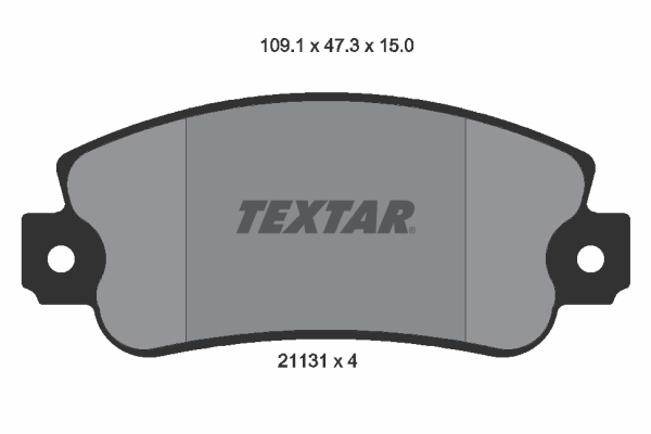 TEXTAR 2113102 Bremsbelagsatz, Scheibenbremse