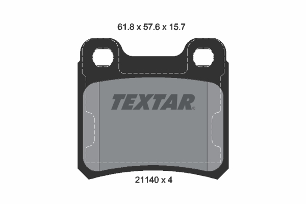 TEXTAR 2114001 Q+ Bremsbelagsatz, Scheibenbremse