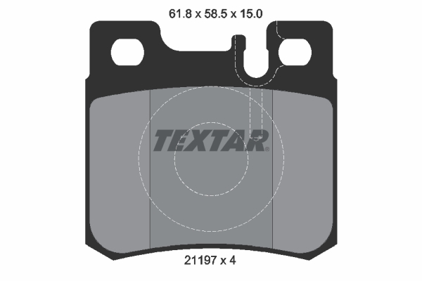TEXTAR 2119701 Q+ Bremsbelagsatz, Scheibenbremse