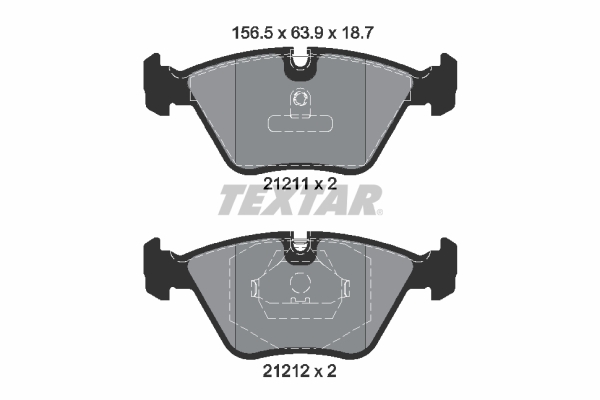 TEXTAR 2121102 Q+ Bremsbelagsatz, Scheibenbremse