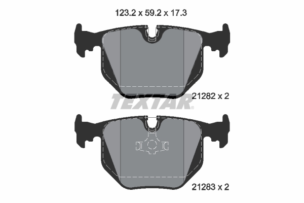 TEXTAR 2128201 Q+ Bremsbelagsatz, Scheibenbremse
