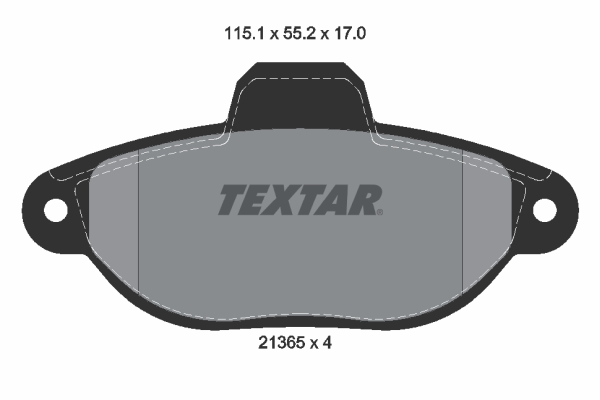 TEXTAR 2136502 Q+ Bremsbelagsatz, Scheibenbremse