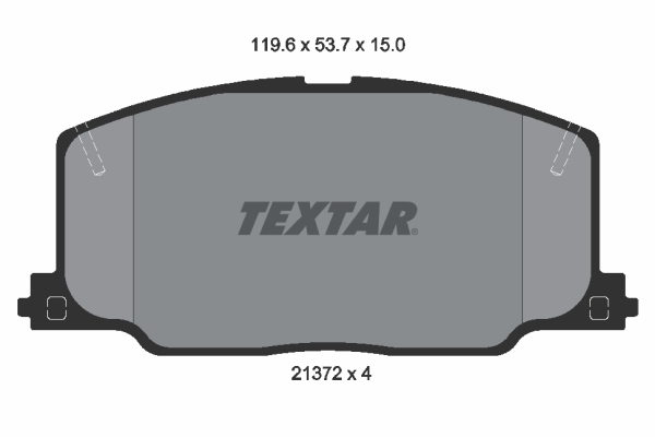 TEXTAR 2137201 Bremsbelagsatz, Scheibenbremse