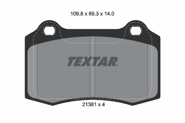 TEXTAR 2138104 Q+ Bremsbelagsatz, Scheibenbremse