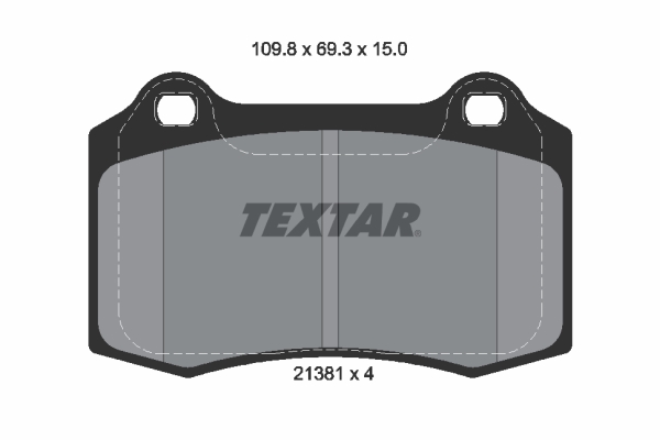TEXTAR 2138102 Q+ Bremsbelagsatz, Scheibenbremse