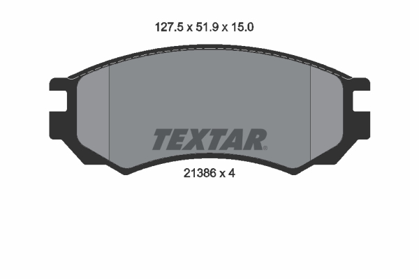 TEXTAR 2138603 Bremsbelagsatz, Scheibenbremse
