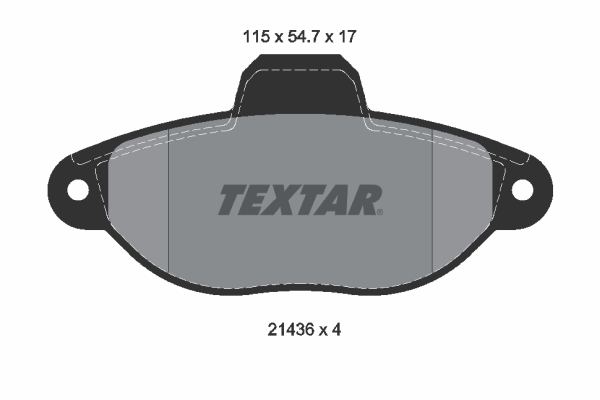 TEXTAR 2143602 Q+ Bremsbelagsatz, Scheibenbremse