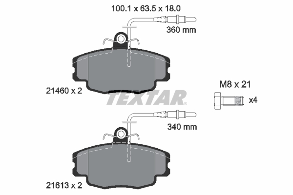 TEXTAR 2146002 комплект...