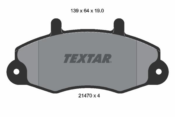 TEXTAR 2147001 Bremsbelagsatz, Scheibenbremse