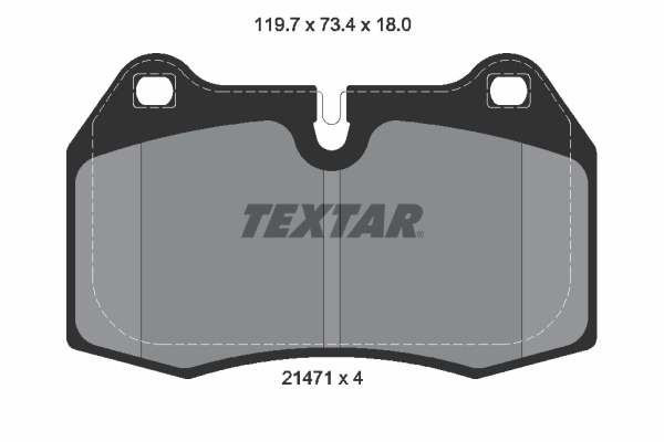 TEXTAR 2147102 Q+ Bremsbelagsatz, Scheibenbremse