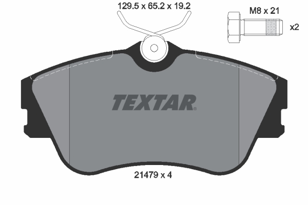 TEXTAR 2147902 Q+ Bremsbelagsatz, Scheibenbremse