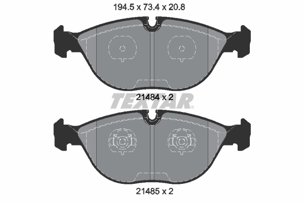 TEXTAR 2148401 Q+ Bremsbelagsatz, Scheibenbremse