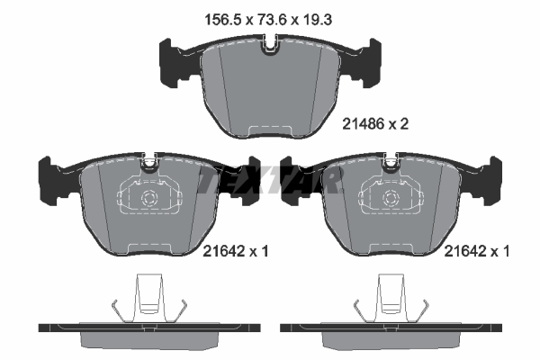 TEXTAR 2148681 epad Bremsbelagsatz, Scheibenbremse