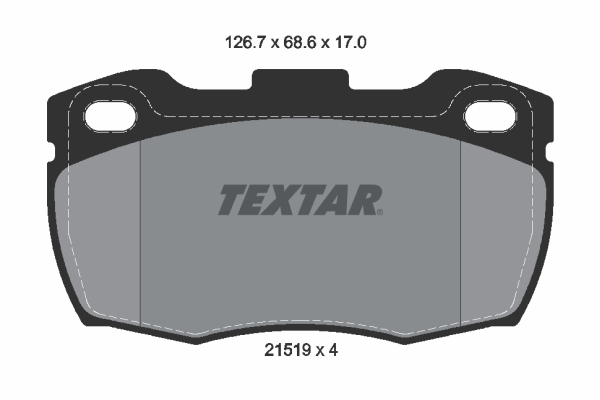 TEXTAR 2151902 Q+ Bremsbelagsatz, Scheibenbremse