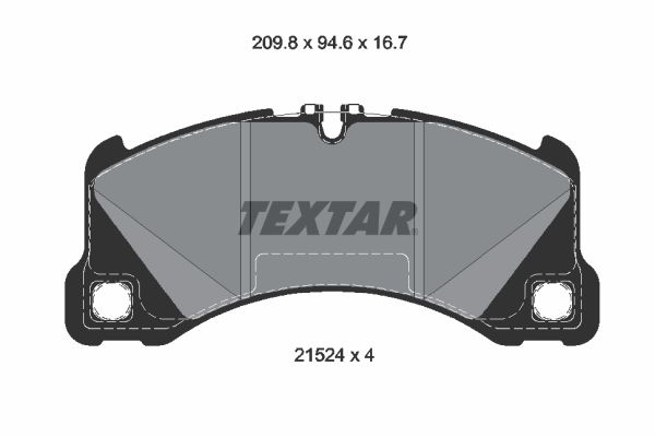 TEXTAR 2152401 Q+ Bremsbelagsatz, Scheibenbremse