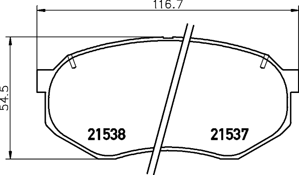 TEXTAR 2153702 Bremsbelagsatz, Scheibenbremse