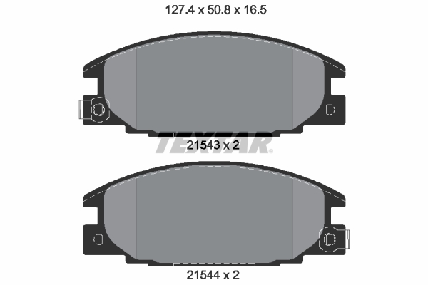 TEXTAR 2154302 Bremsbelagsatz, Scheibenbremse