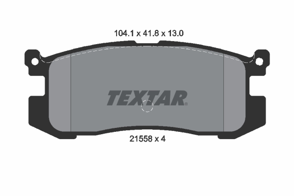 TEXTAR 2155801 Bremsbelagsatz, Scheibenbremse