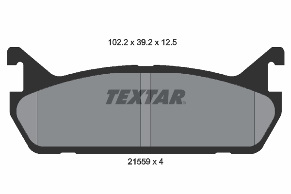 TEXTAR 2155901 Bremsbelagsatz, Scheibenbremse