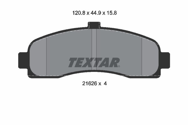 TEXTAR 2162601 Bremsbelagsatz, Scheibenbremse