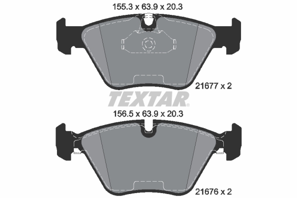 TEXTAR 2167781 epad Bremsbelagsatz, Scheibenbremse