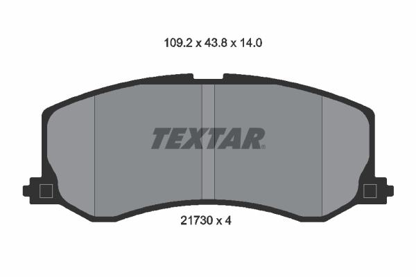 TEXTAR 2173001 Bremsbelagsatz, Scheibenbremse
