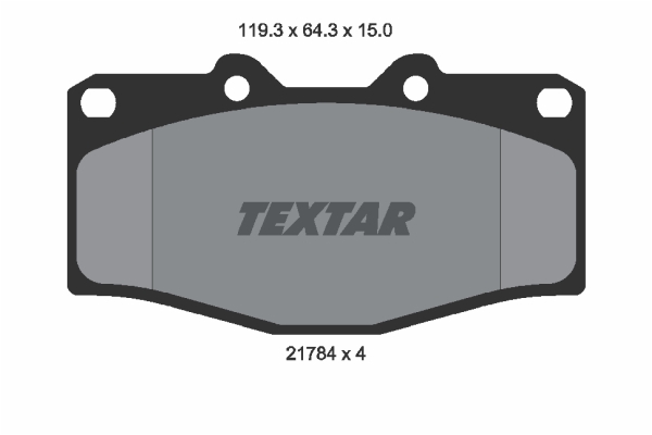 TEXTAR 2178403 Bremsbelagsatz, Scheibenbremse