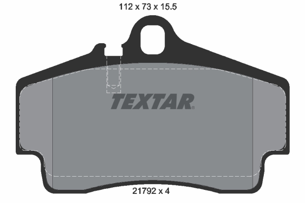 TEXTAR 2179203 Bremsbelagsatz, Scheibenbremse