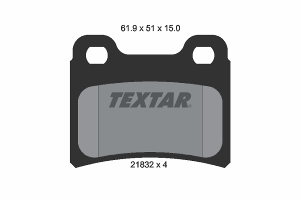 TEXTAR 2183201 Bremsbelagsatz, Scheibenbremse